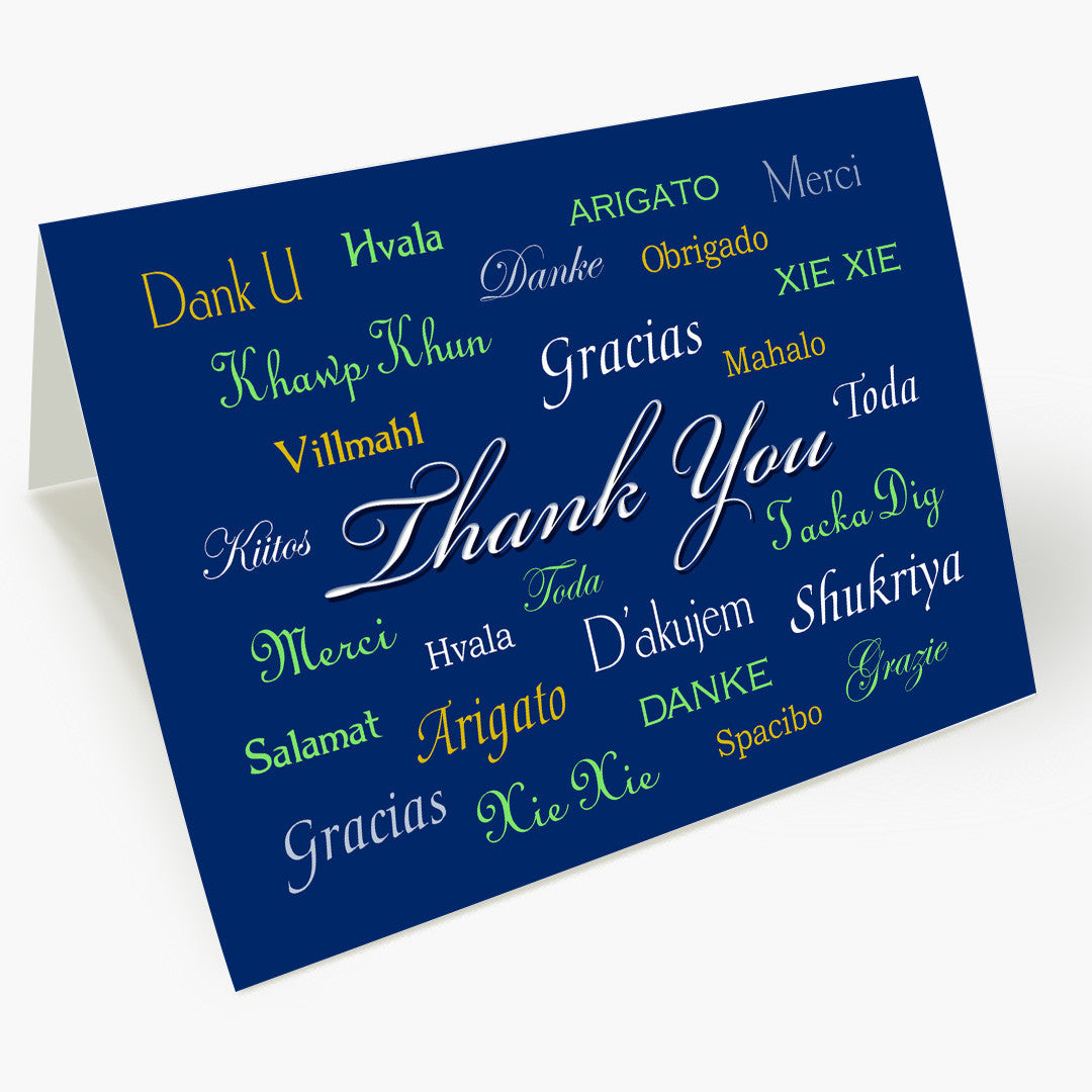 International Thank You Card