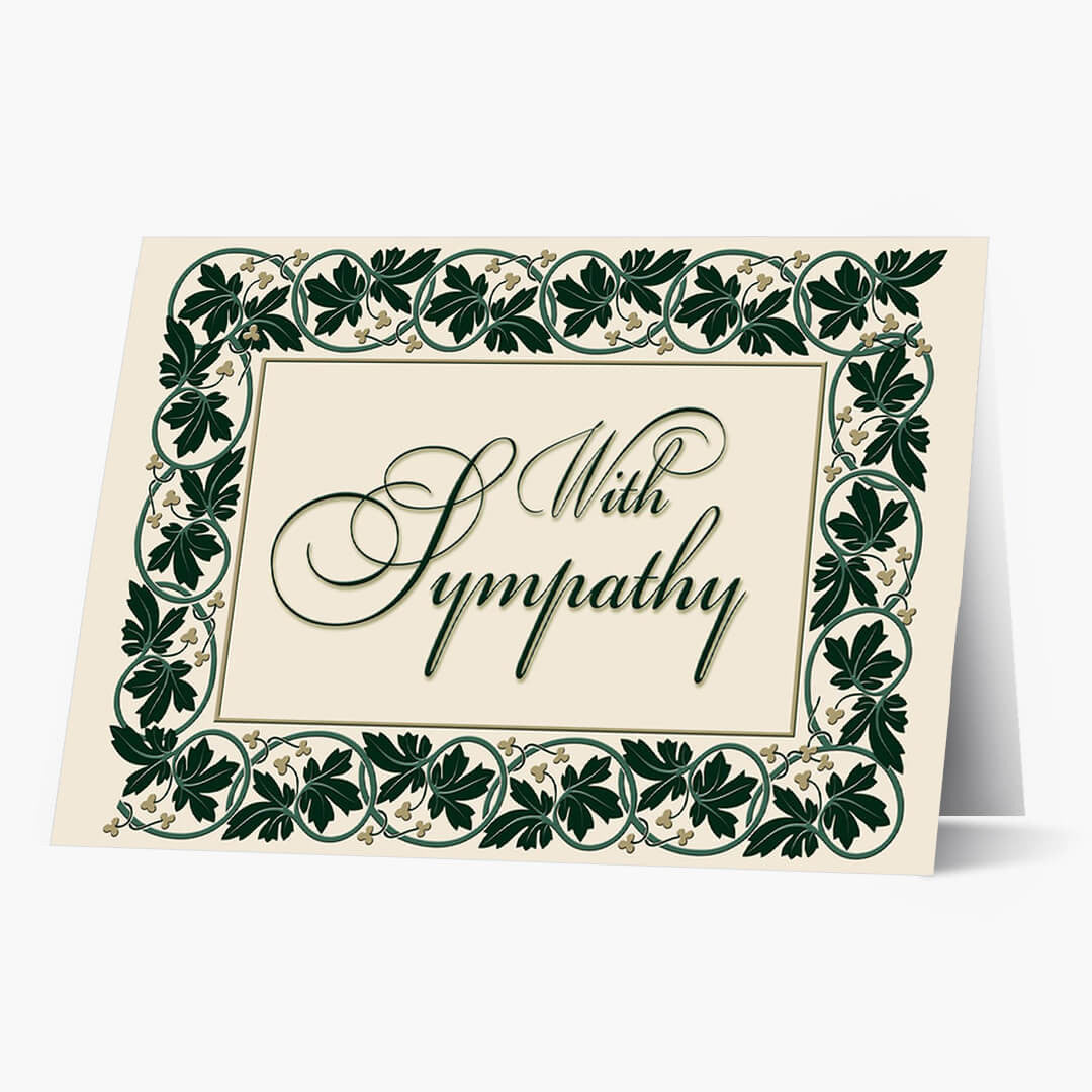 Ivy Sympathy Card