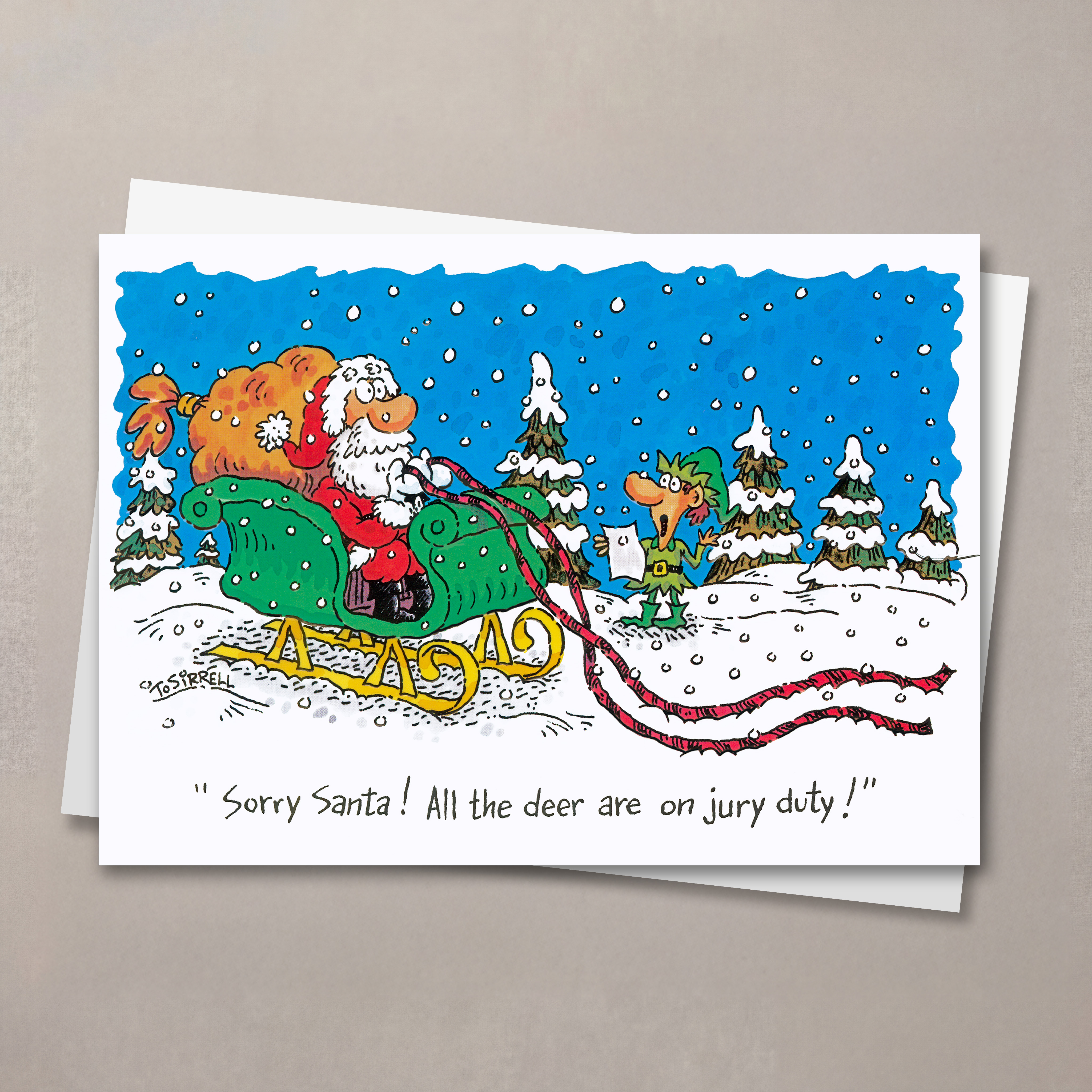 Jury Duty Holiday Card