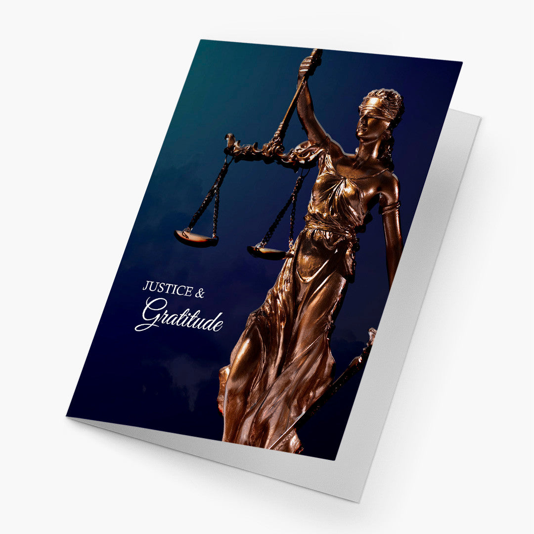 Justice & Gratitude Thank You Card