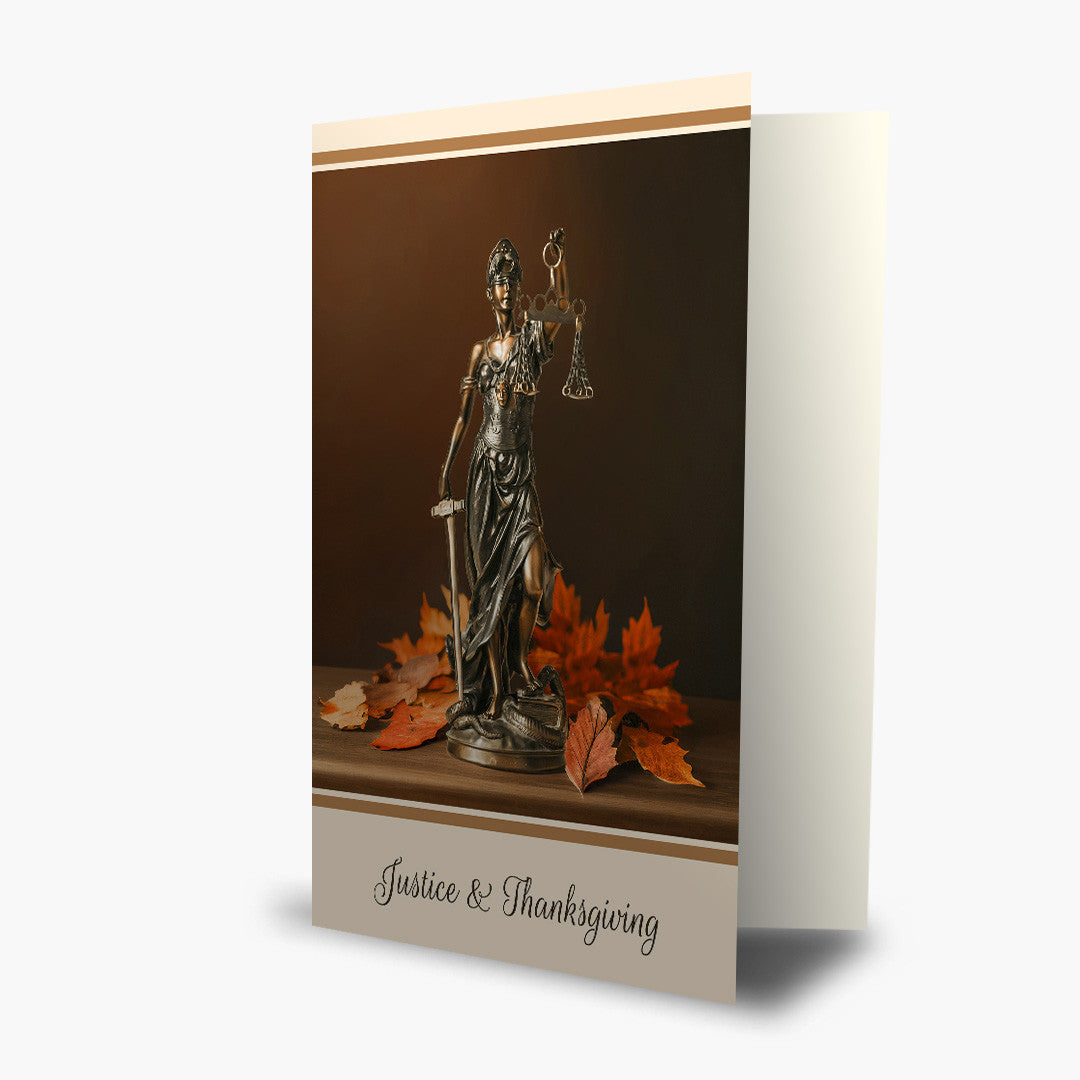 Justice & Thanksgiving Thanksgiving Card