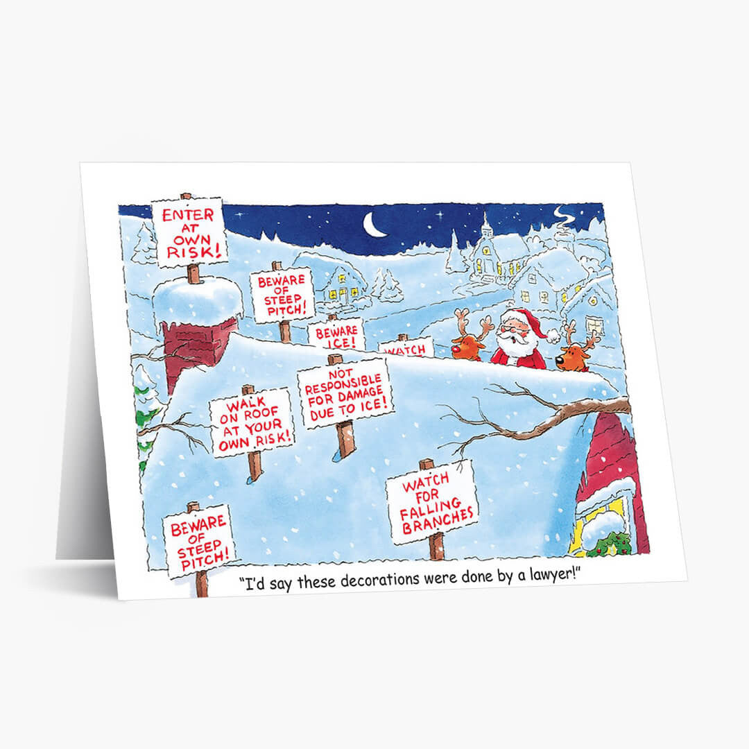 Lawyer Holiday Decor Christmas Card