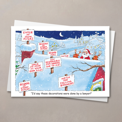 Lawyer Holiday Decor Christmas Card