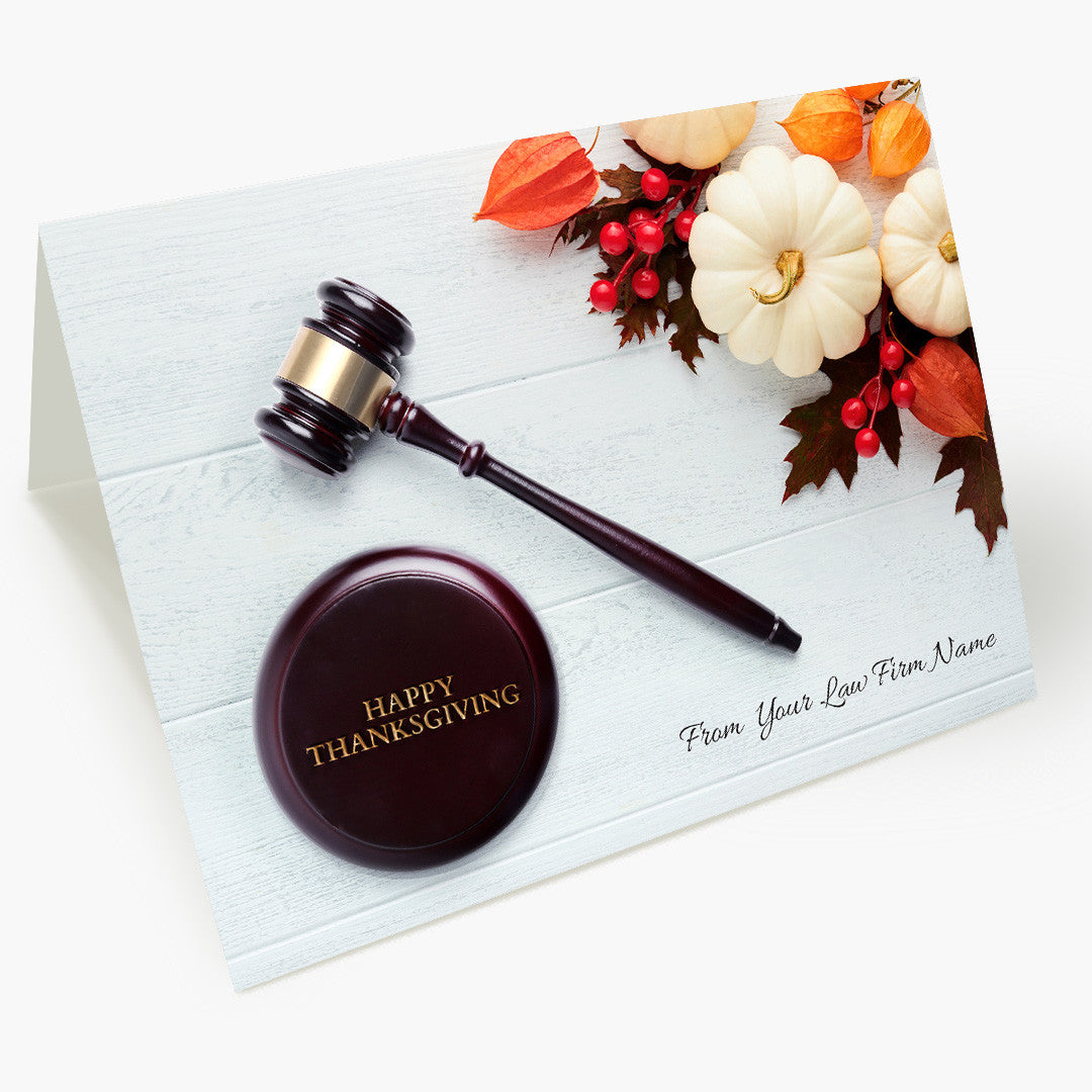 Legal Autumn Decors Thanksgiving Card