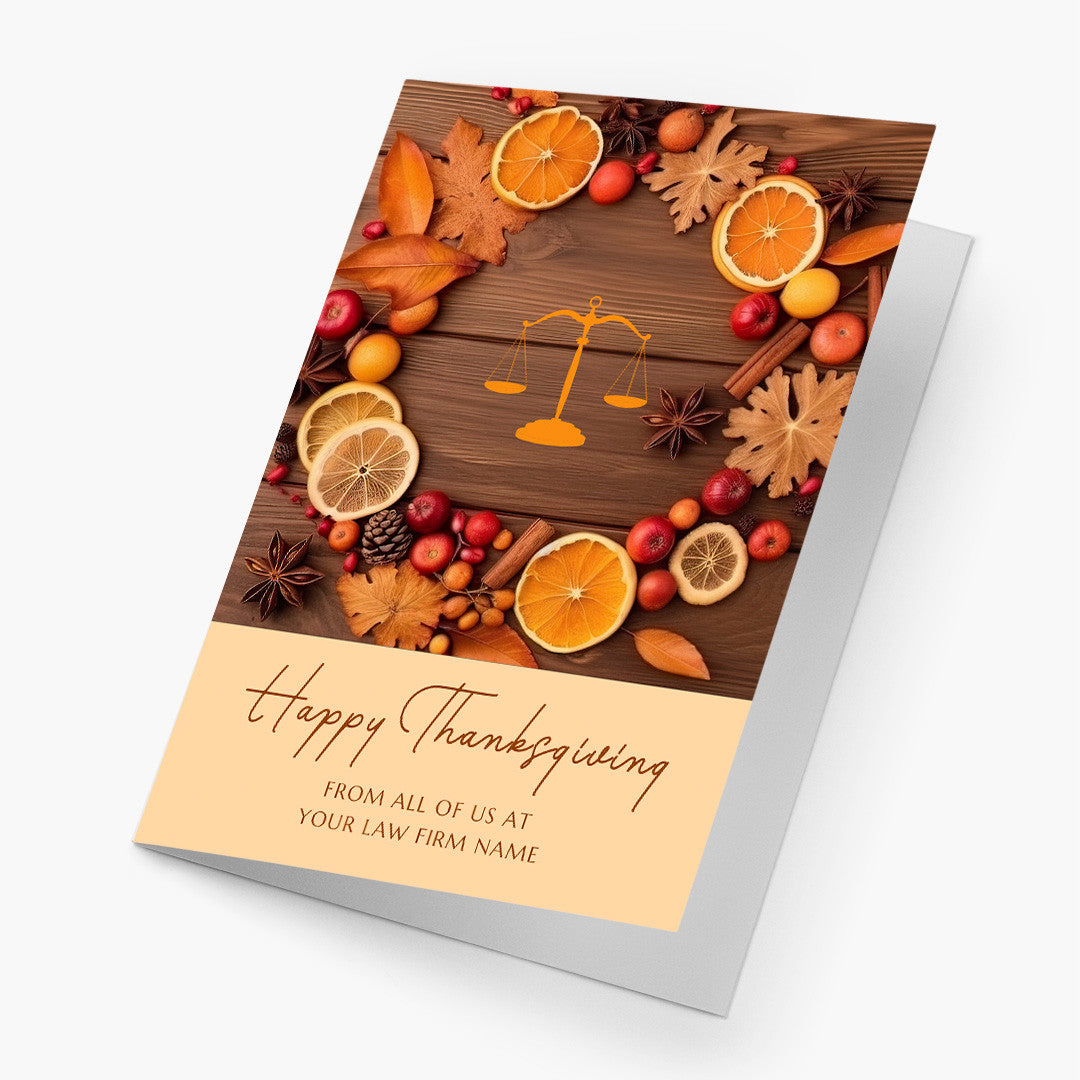 Legal Wreath Thanksgiving Card