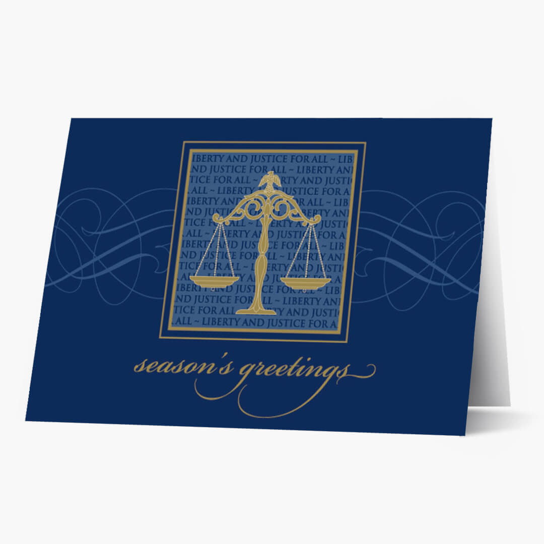 Liberty And Justice Holiday Card
