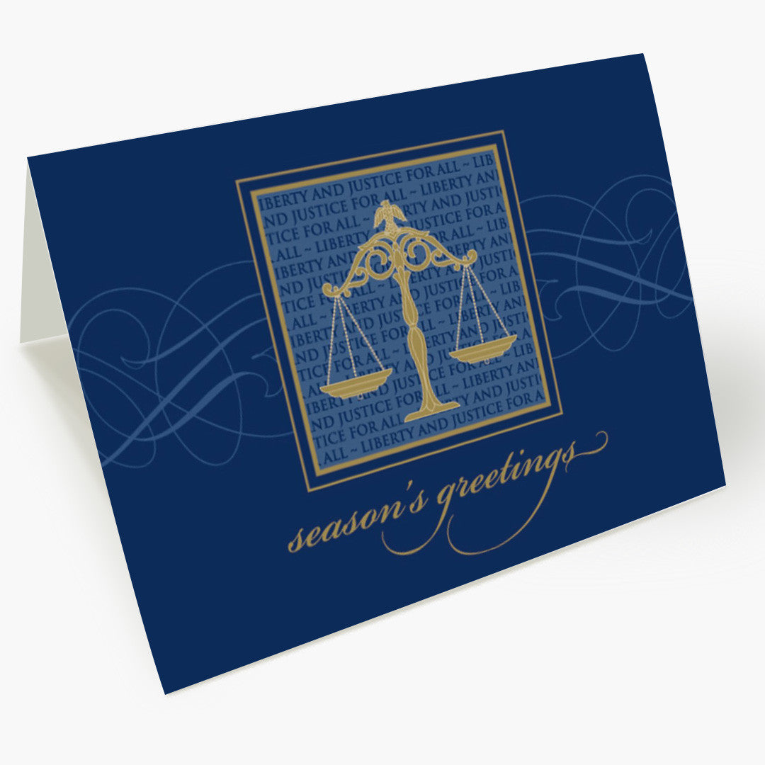 Liberty And Justice Holiday Card