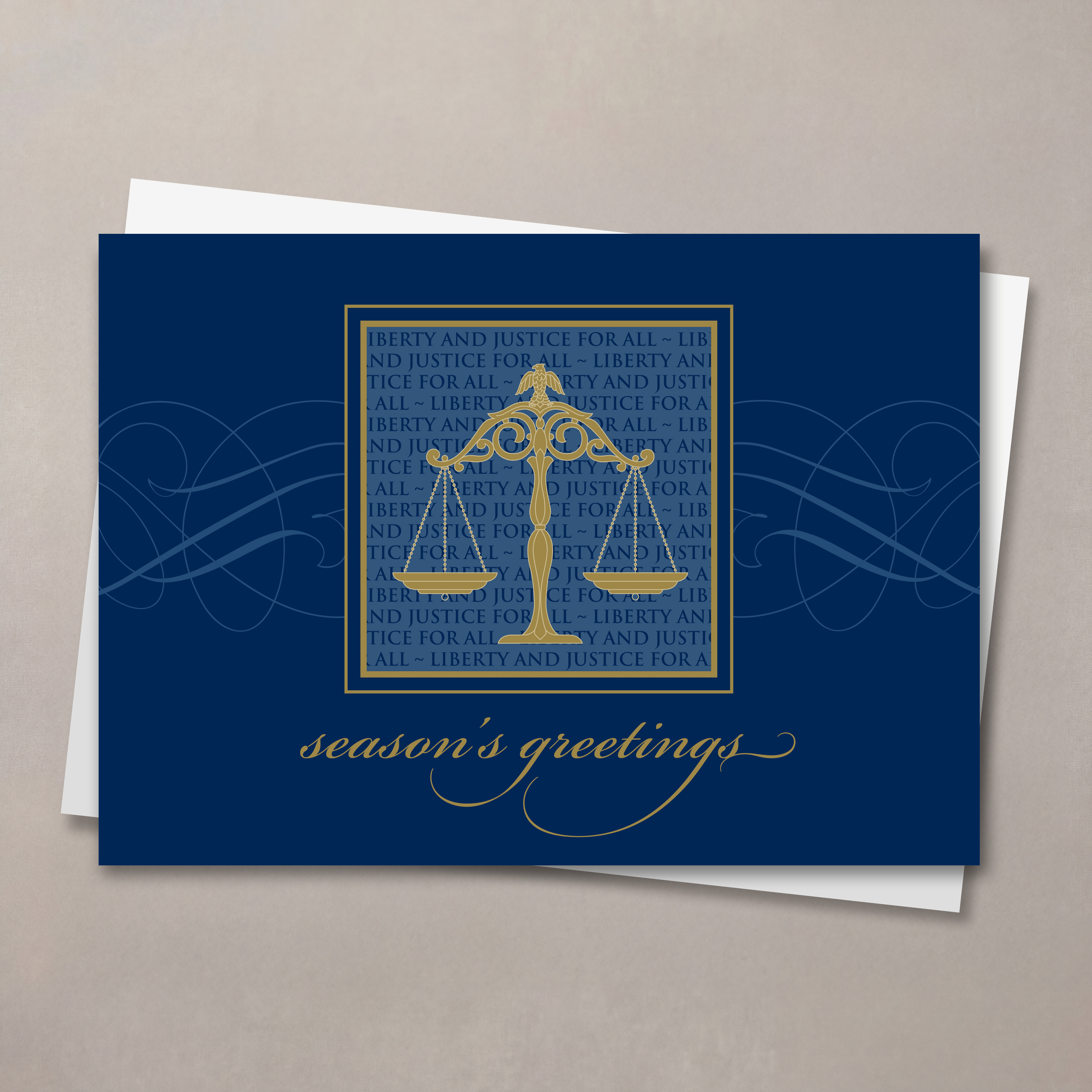 Liberty And Justice Holiday Card
