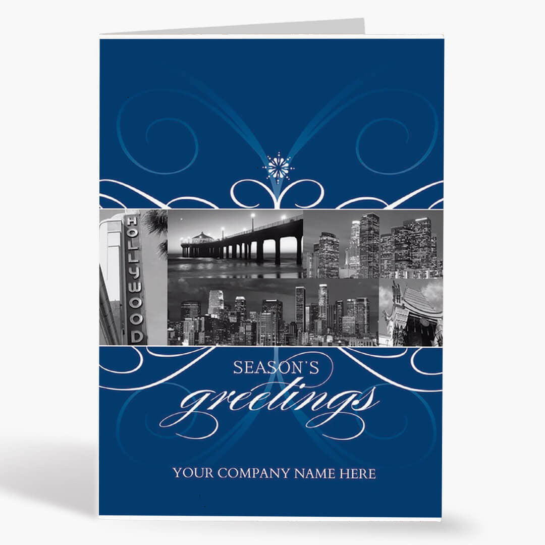 Los Angeles City Florish Christmas Card