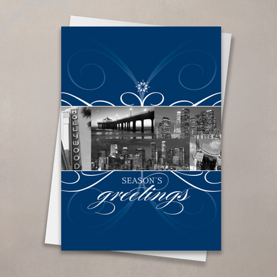 Los Angeles City Florish Christmas Card