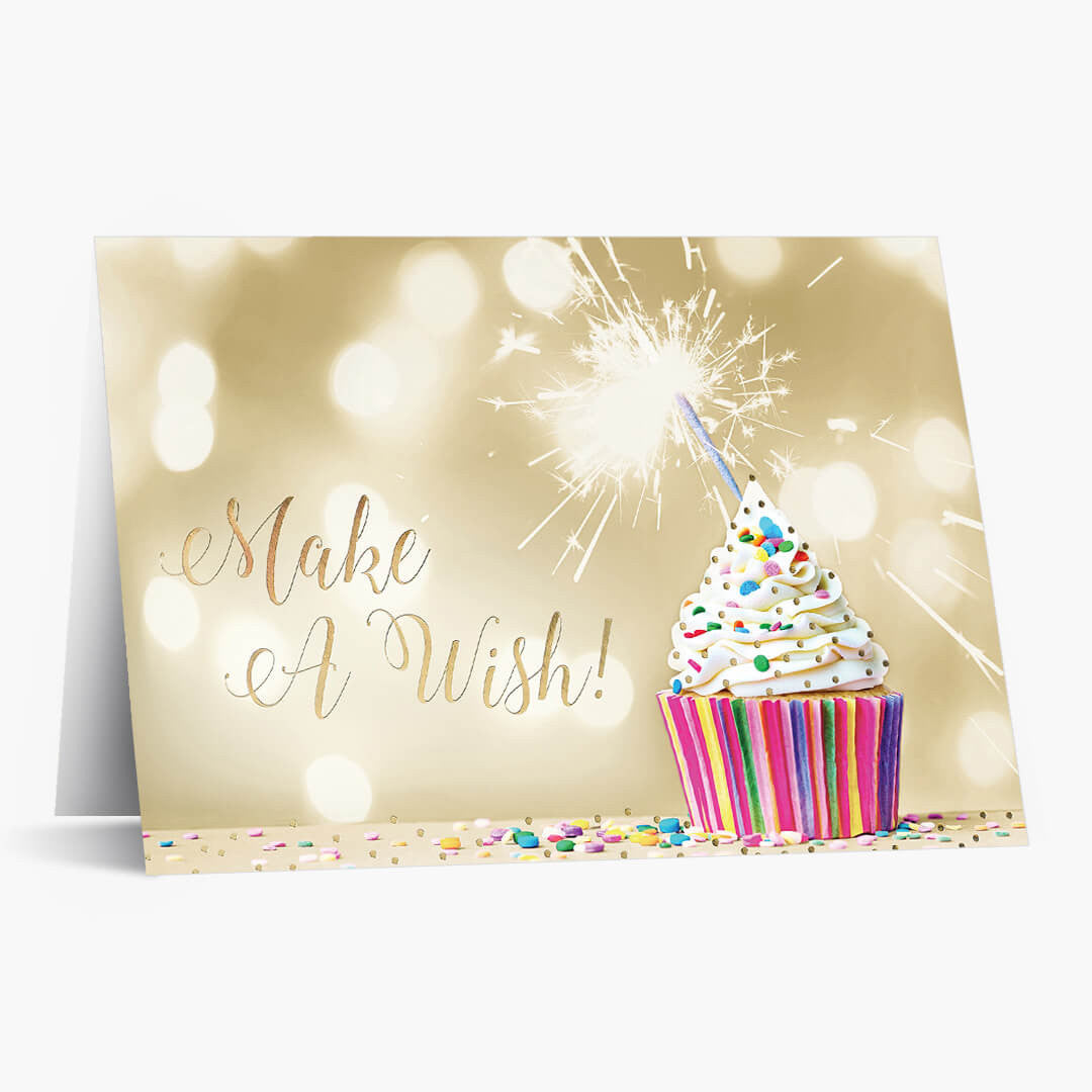Make a Wish Cupcake Birthday Card
