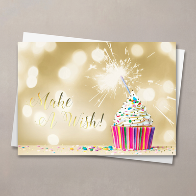 Make a Wish Cupcake Birthday Card