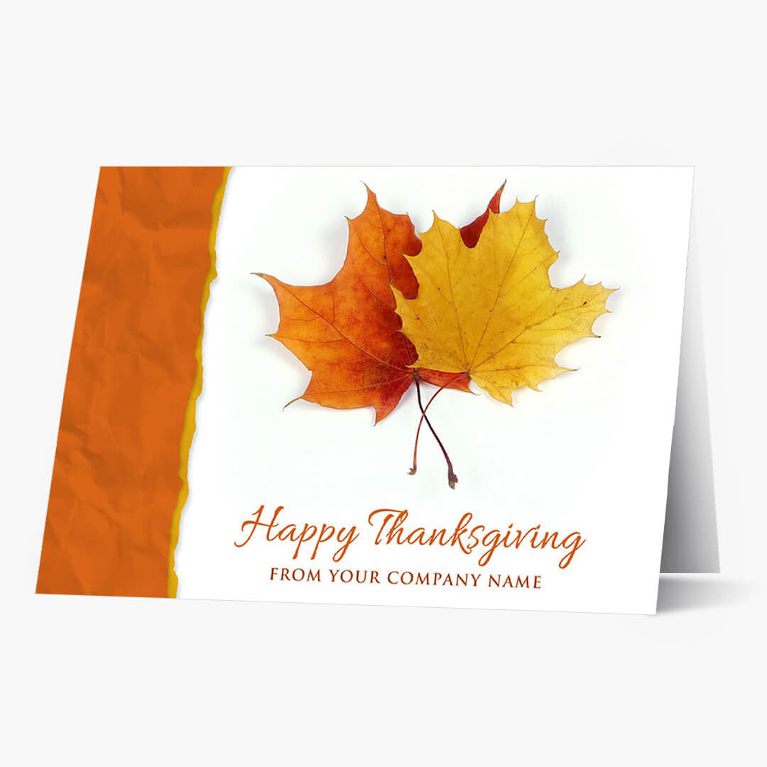 Maple Greetings Thanksgiving Card