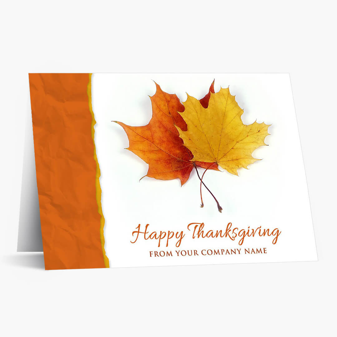 Maple Greetings Thanksgiving Card