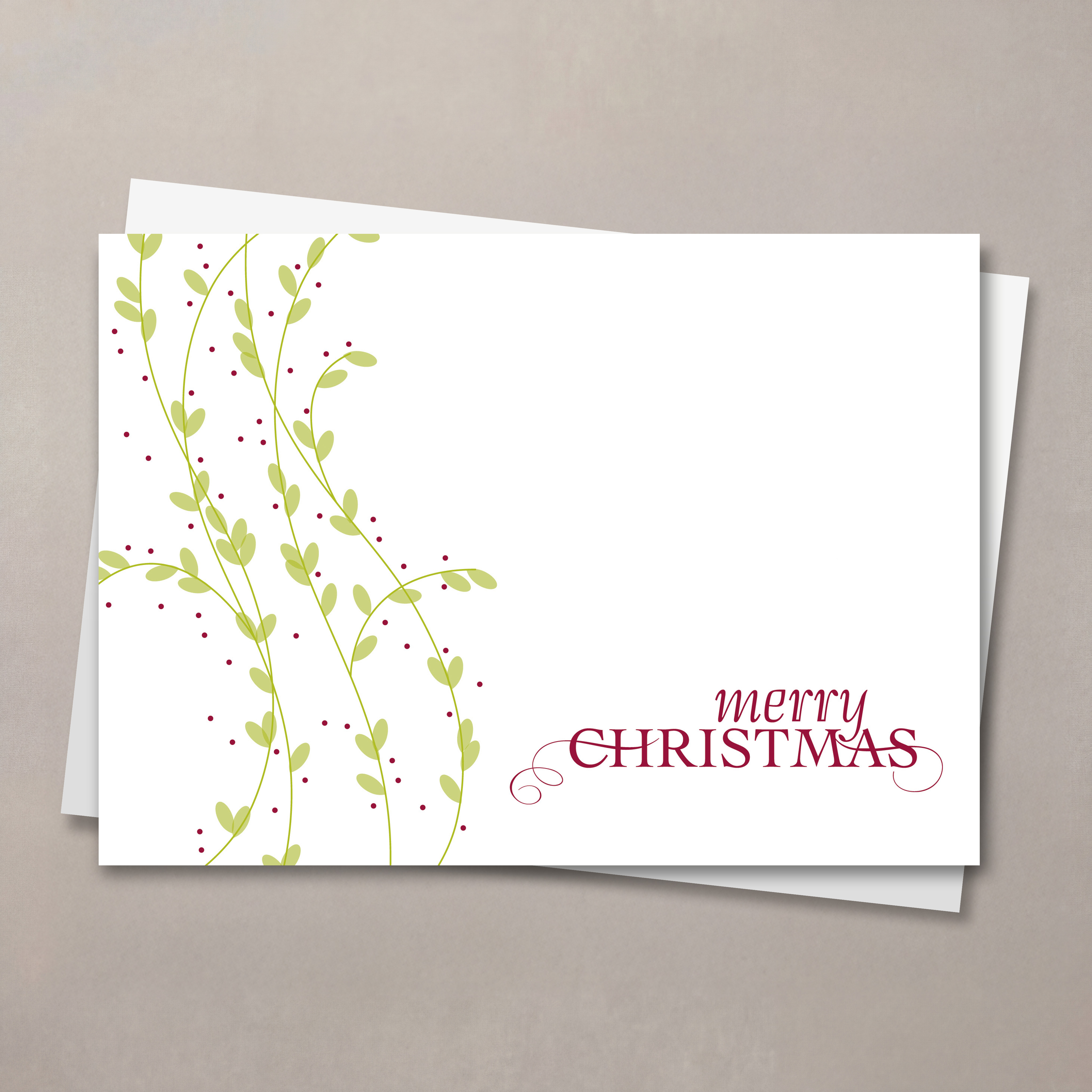 Merry Christmas Leaves