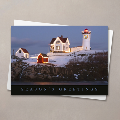 Merry Lighthouse Christmas Card