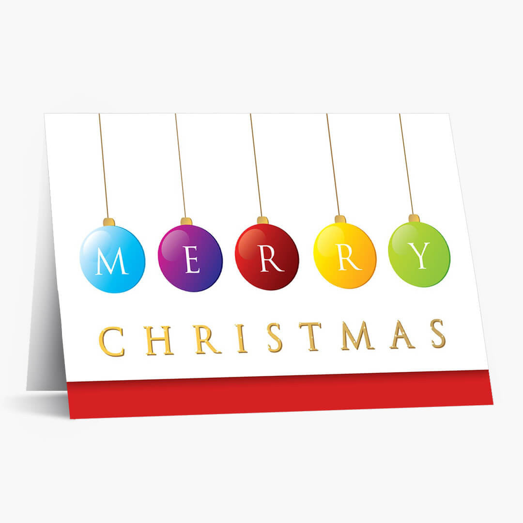Merry Ornaments Christmas Card