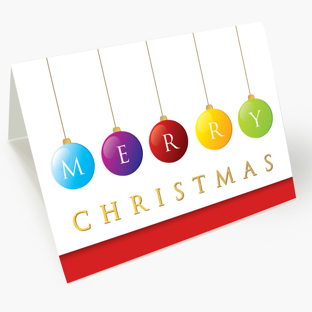 Merry Ornaments Christmas Card