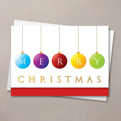 Merry Ornaments Christmas Card