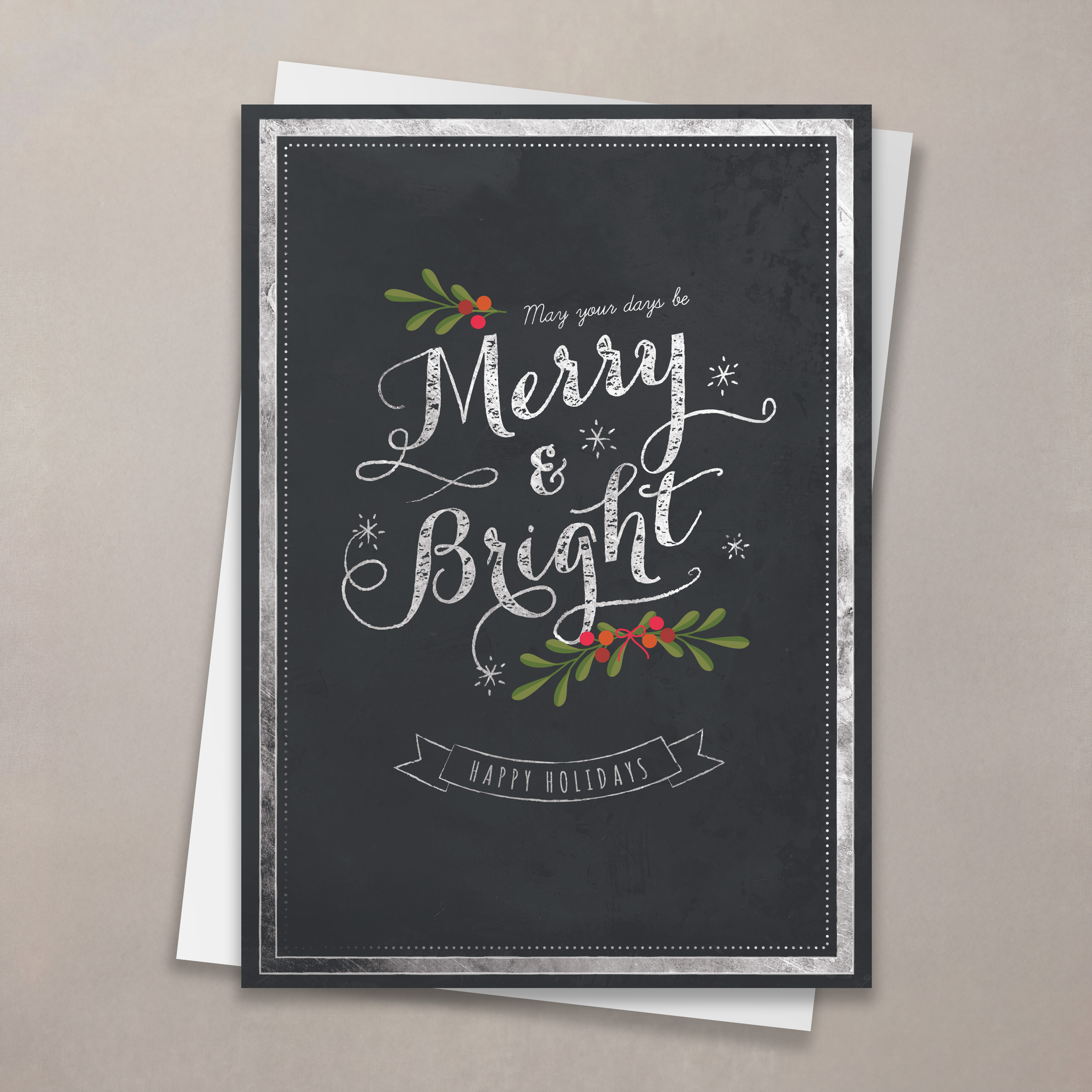 Merry & Bright Christmas Card