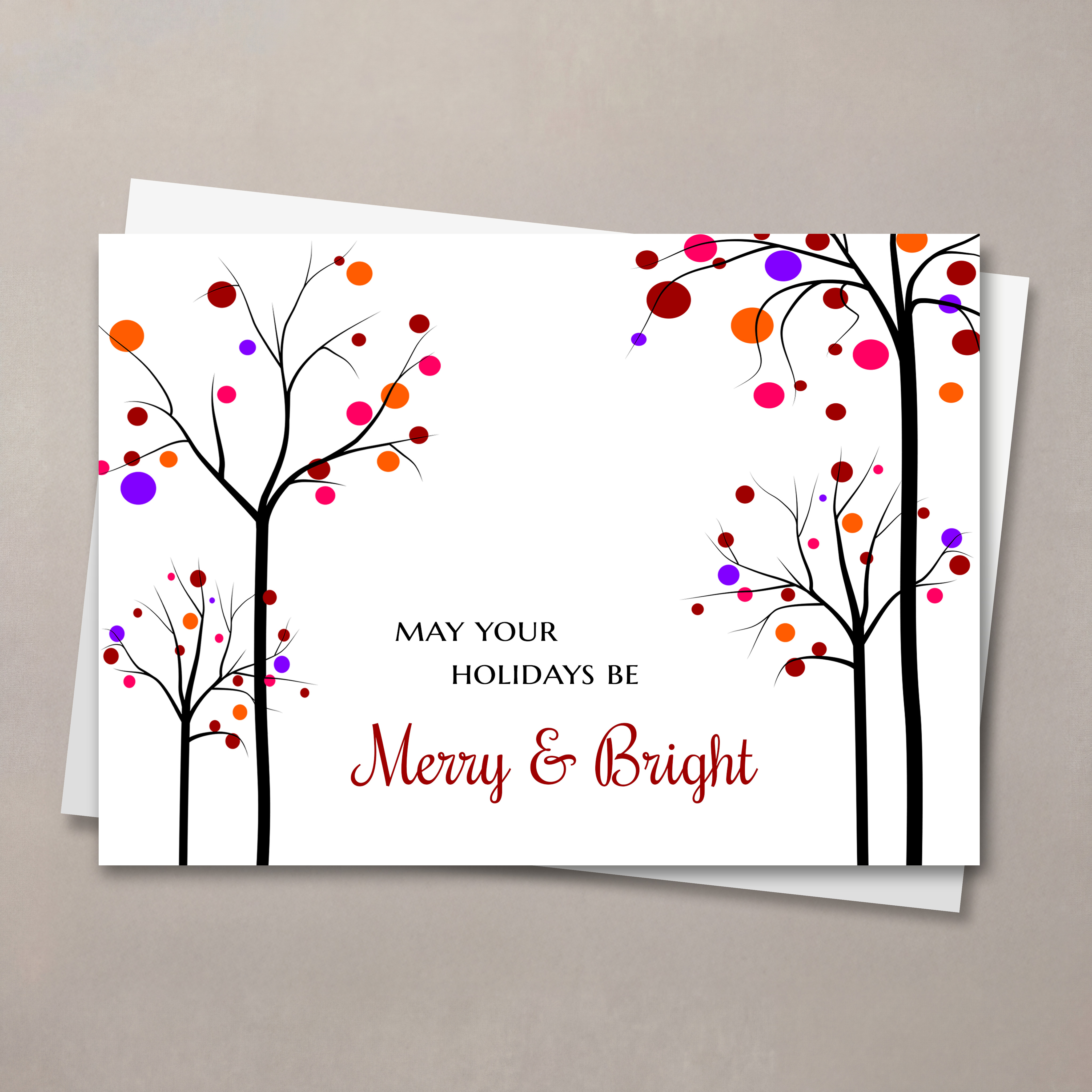 Merry and Bright Christmas Card