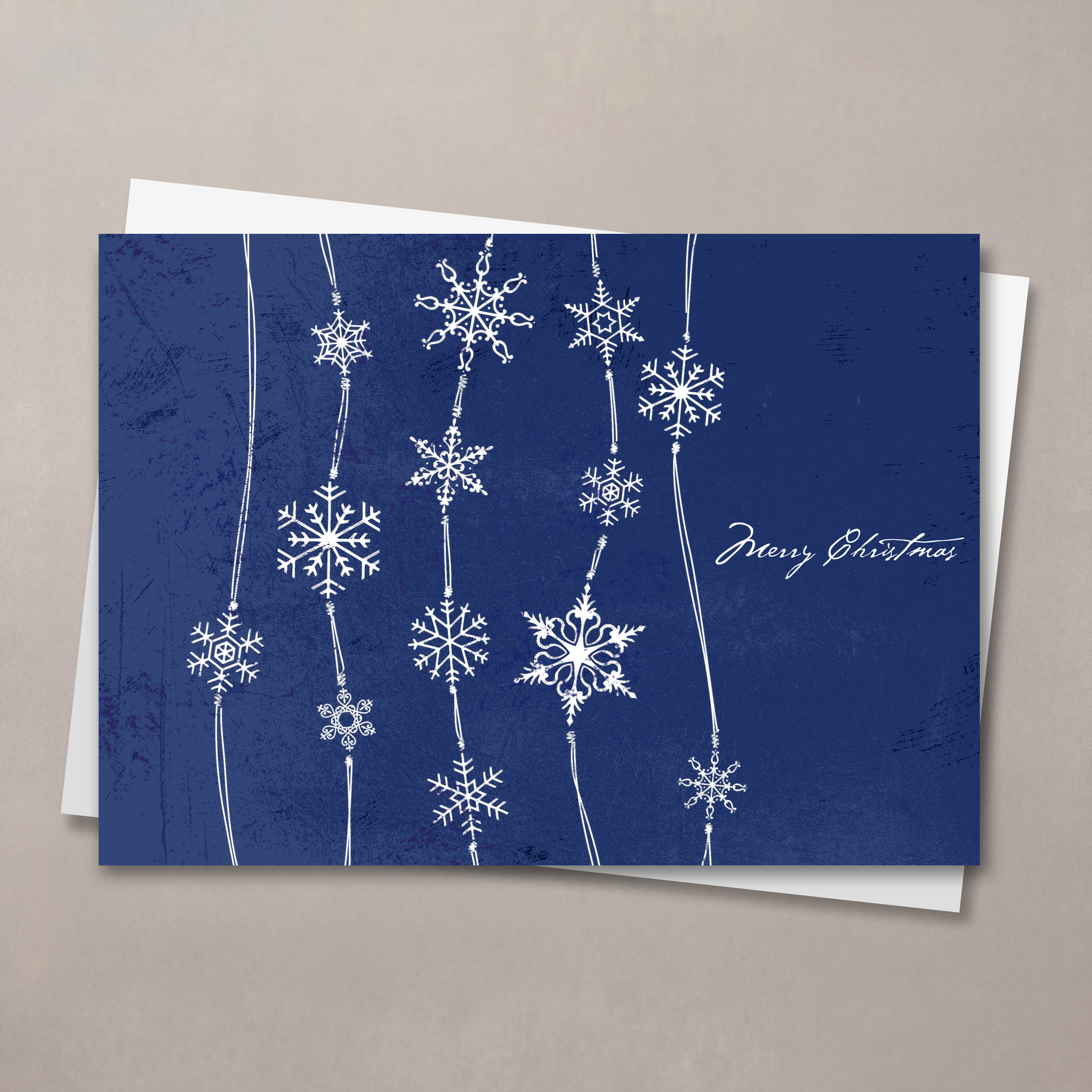 Midnight Blue Snowfall