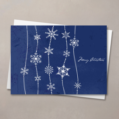 Midnight Blue Snowfall