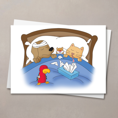 Misery Loves Company Pet Get Well Card