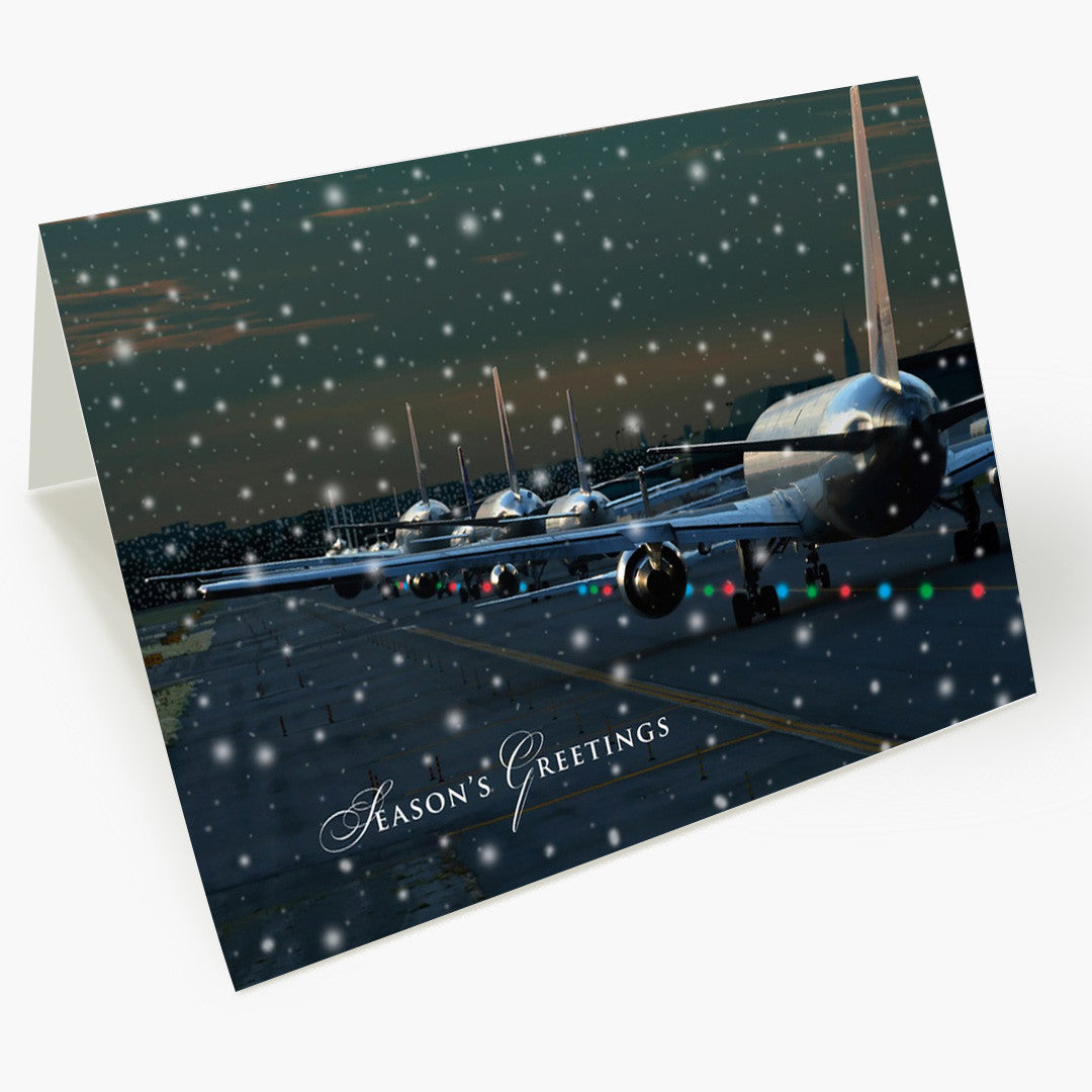 Multiple Planes Holiday Card