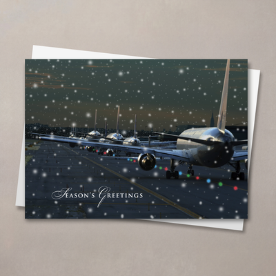 Multiple Planes Holiday Card