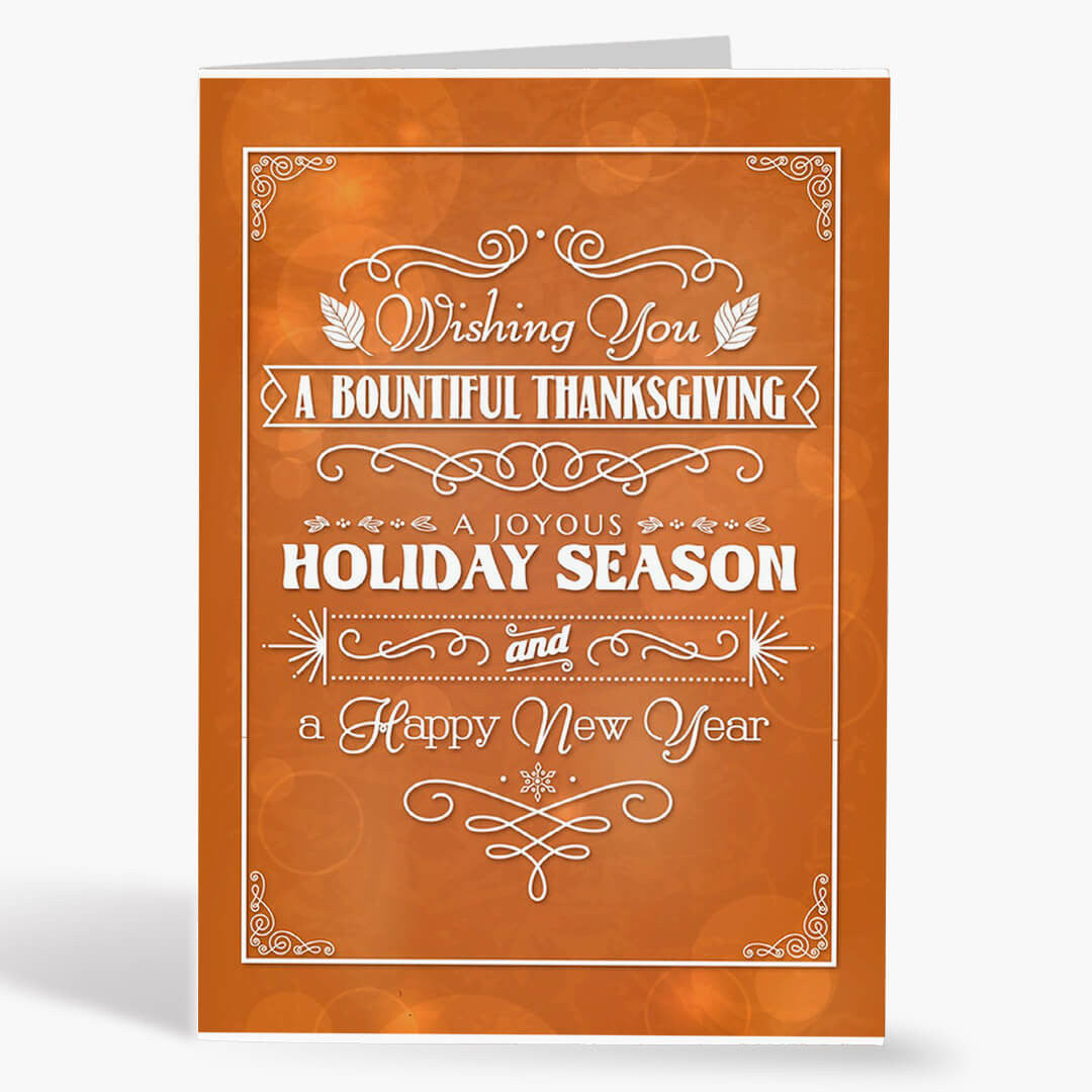 Multiple Wishes Thanksgiving Card