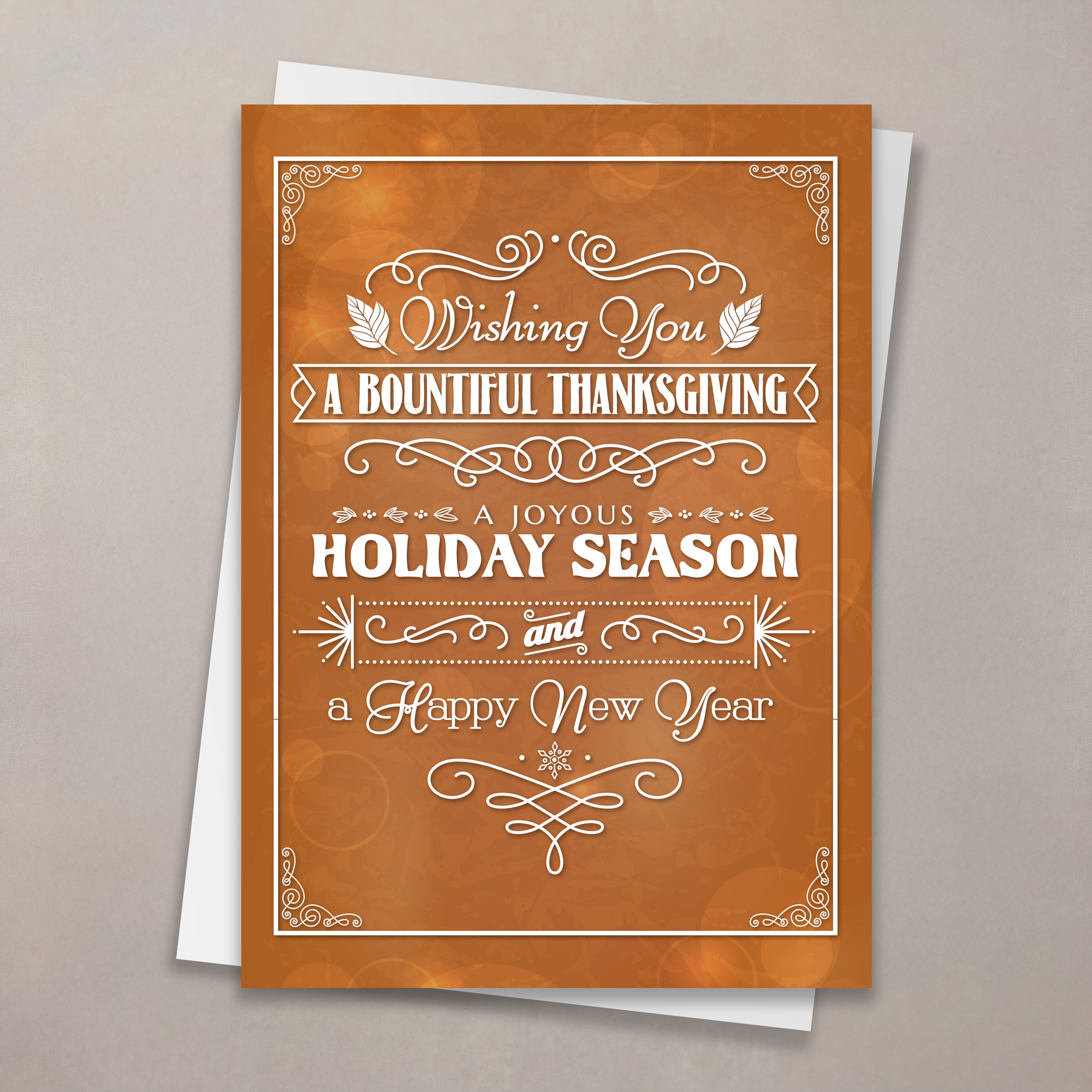 Multiple Wishes Thanksgiving Card