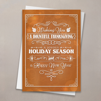 Multiple Wishes Thanksgiving Card