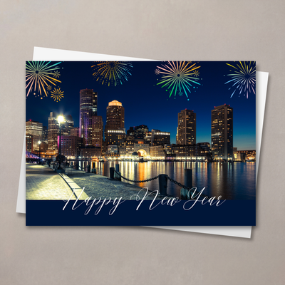New Year Cityscape Radiance - Boston