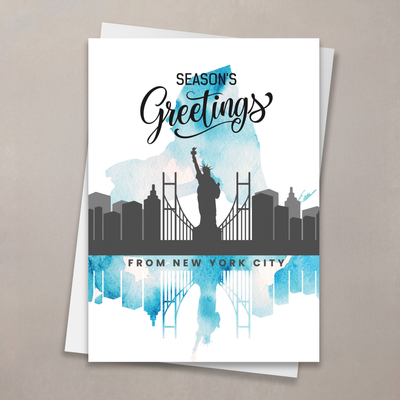 New York Season's Greetings Christmas Card