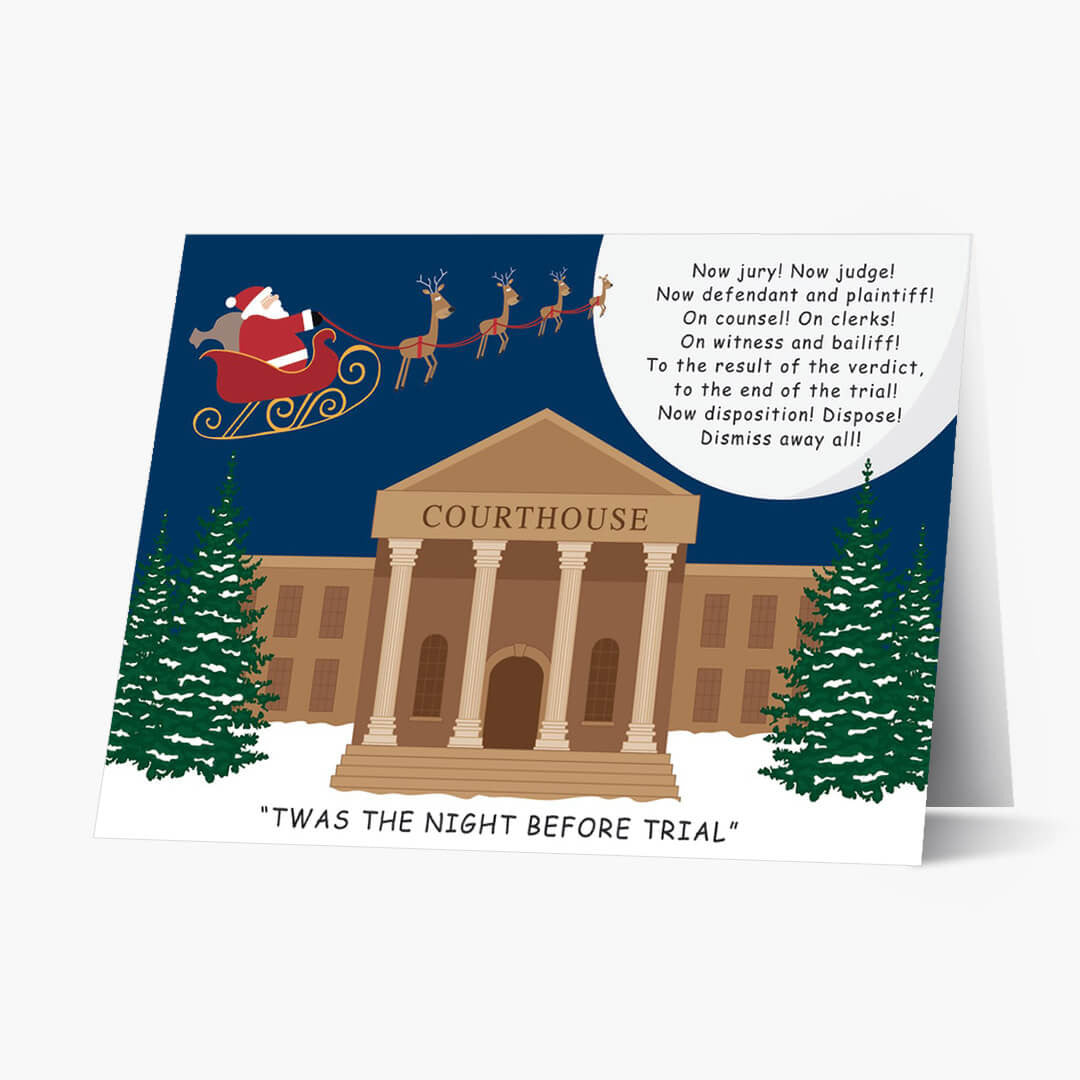 Night Before Trial Christmas Card