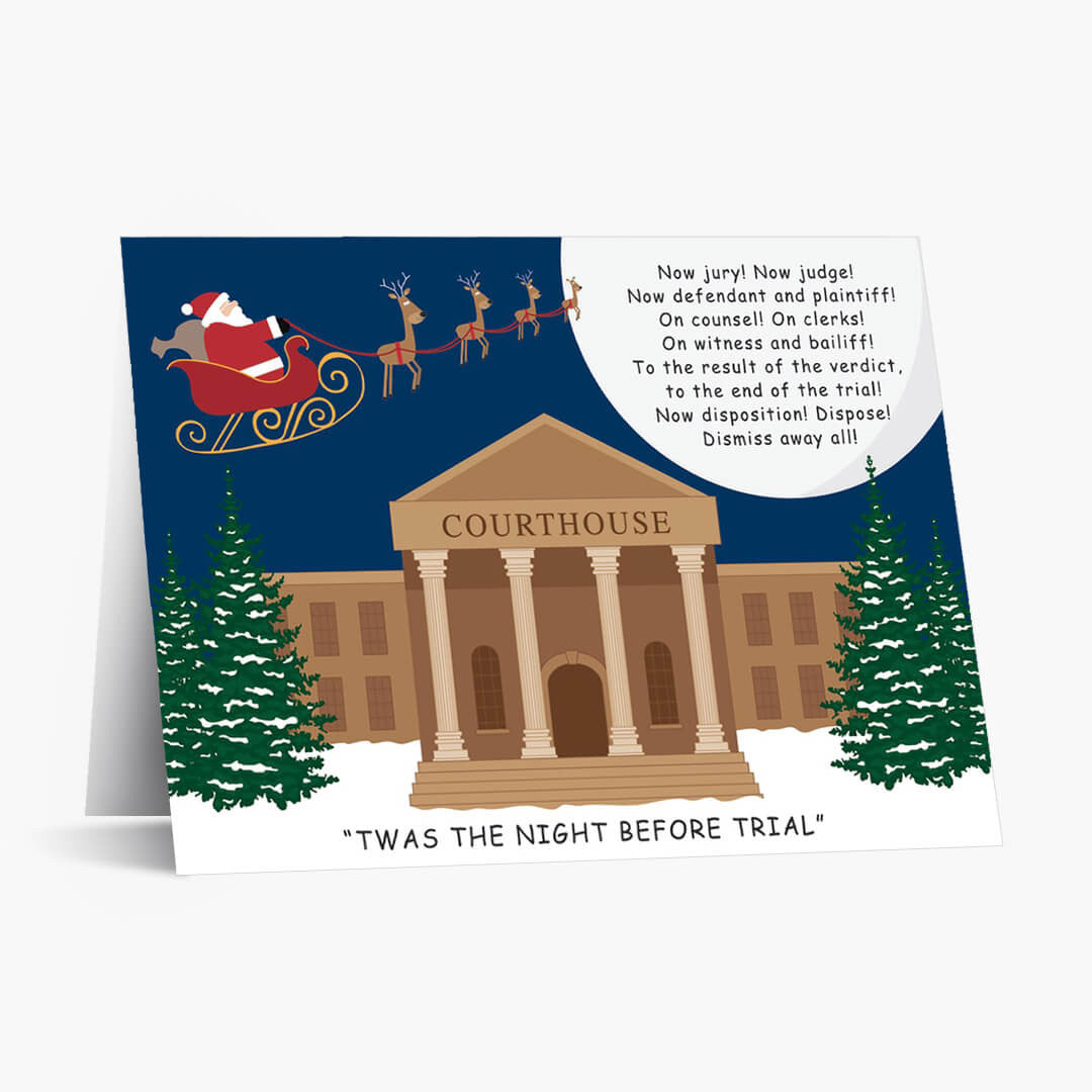 Night Before Trial Christmas Card