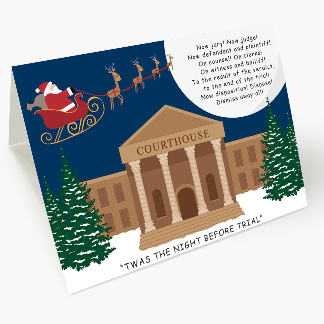 Night Before Trial Christmas Card