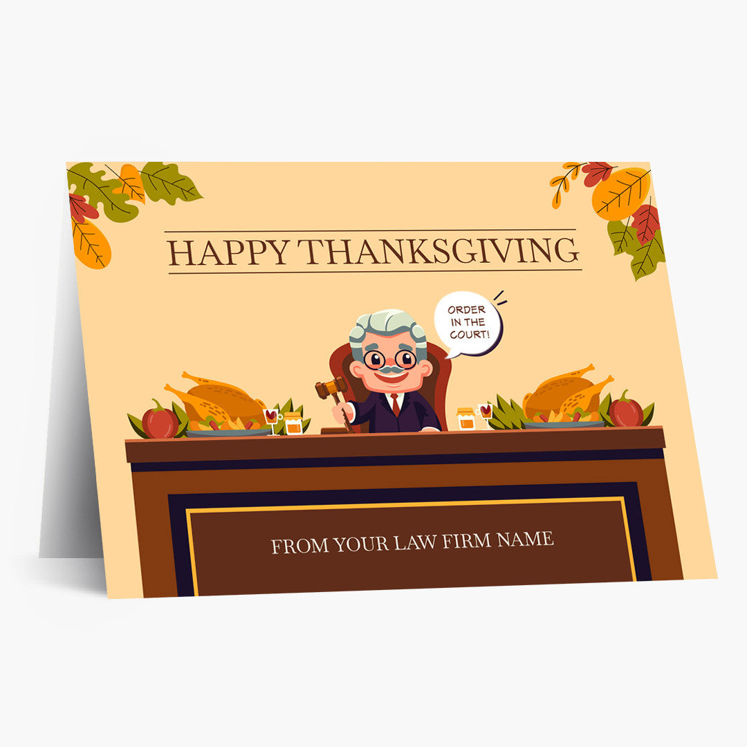 Order in the Court Thanksgiving Card