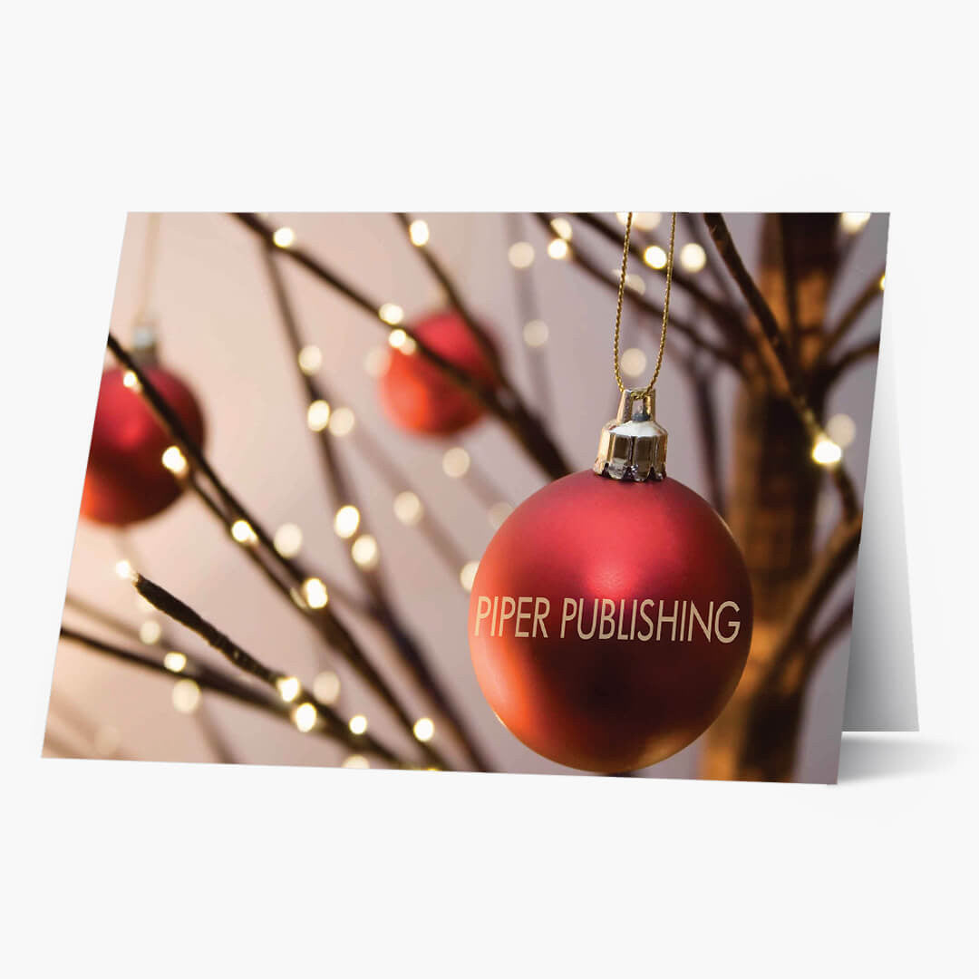 Ornament Company Name Holiday Card