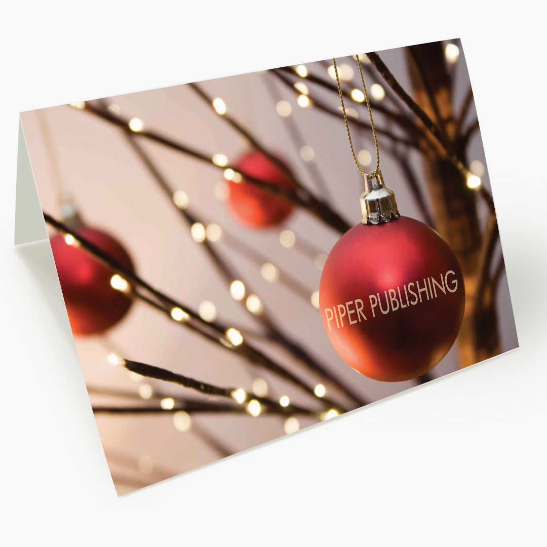 Ornament Company Name Holiday Card