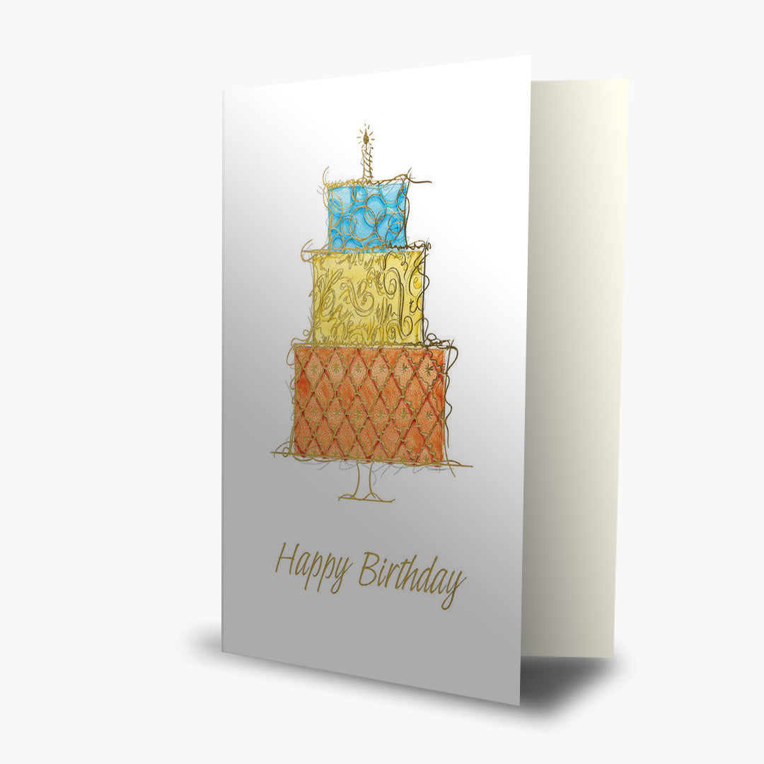 Ornate Cake Birthday Card