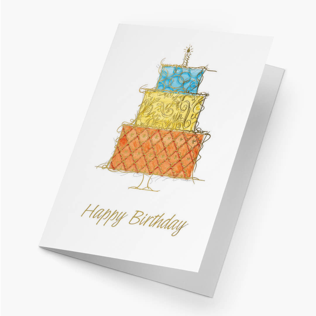 Ornate Cake Birthday Card