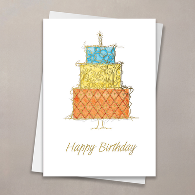Ornate Cake Birthday Card