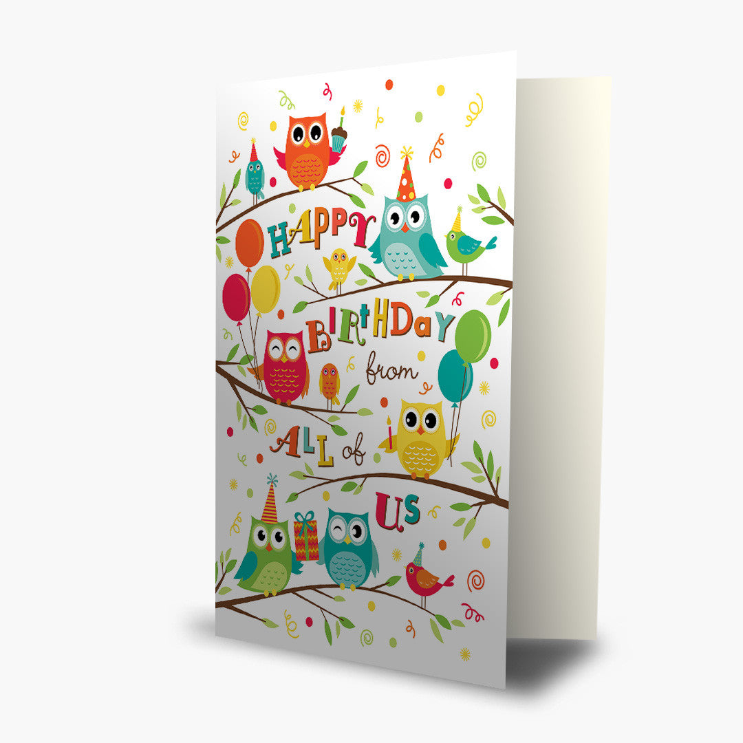 Owl-trageous Greeting Birthday Card