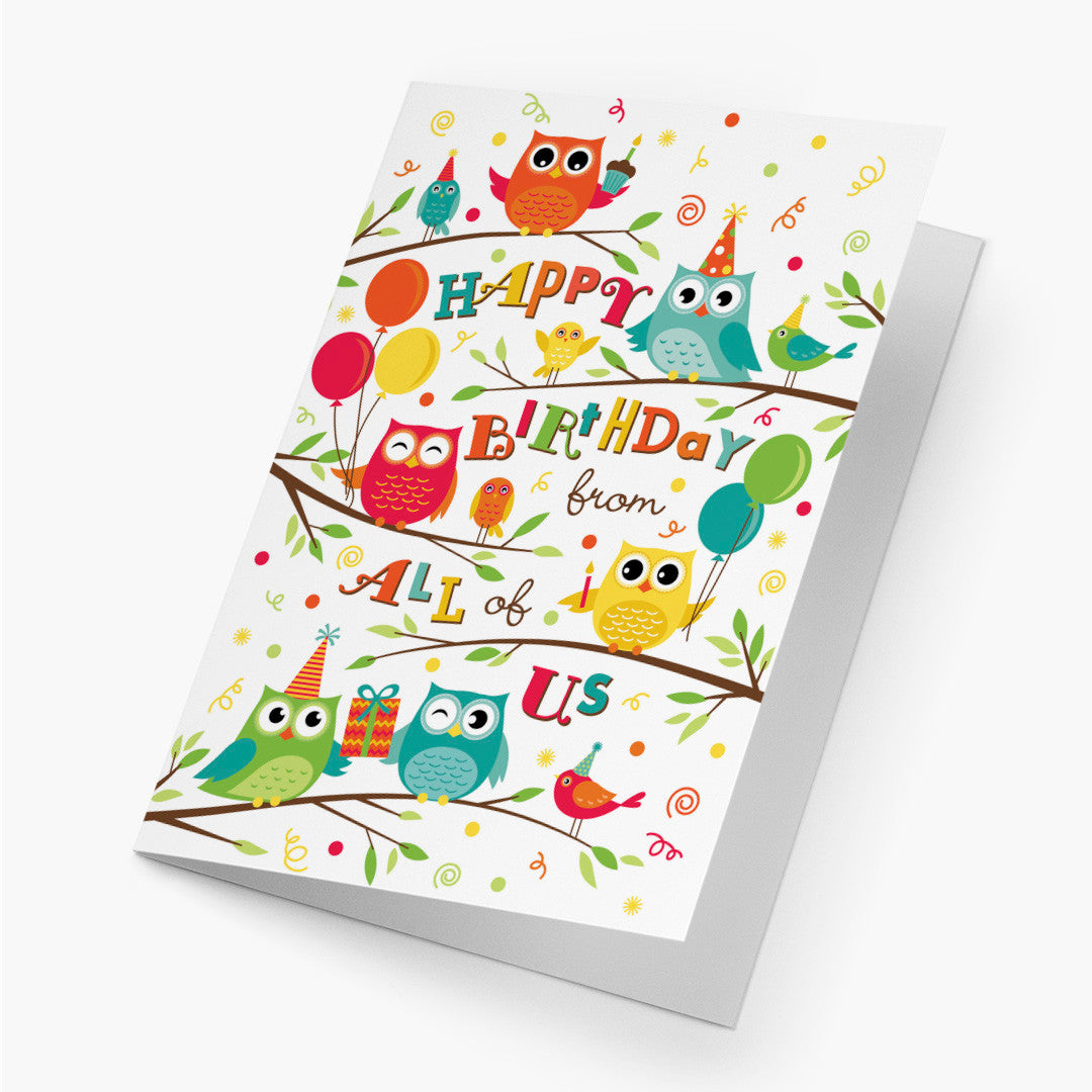 Owl-trageous Greeting Birthday Card