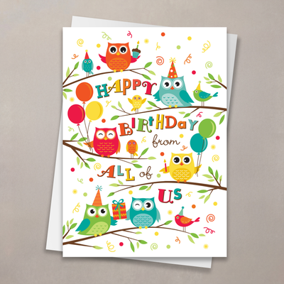 Owl-trageous Greeting Birthday Card