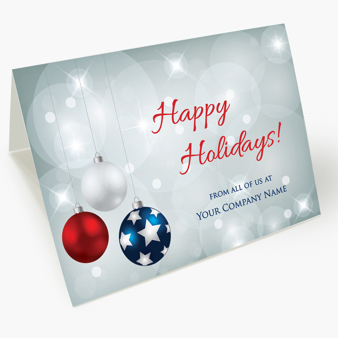 Patriotic Decor Holiday Card