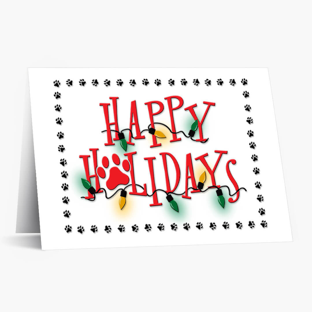 Paw Prints Holiday Card