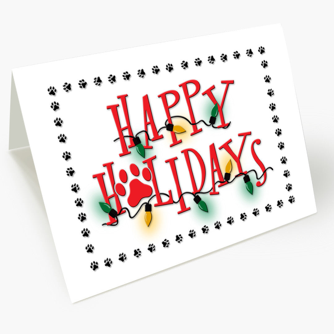 Paw Prints Holiday Card